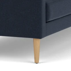 Unit10 L42 Firhøj - 2,5 pers. sofa - Eg - Dark Blue (36)- 2,5 Personers Sofa