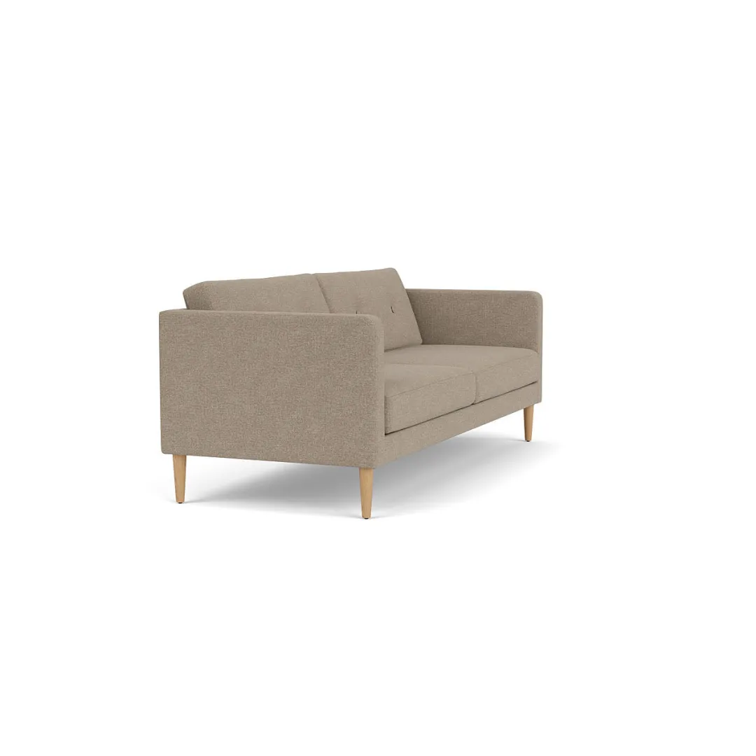 Unit10 L42 Firhøj - 2,5 pers. sofa - Eg - Light Grey (02)- 2,5 Personers Sofa