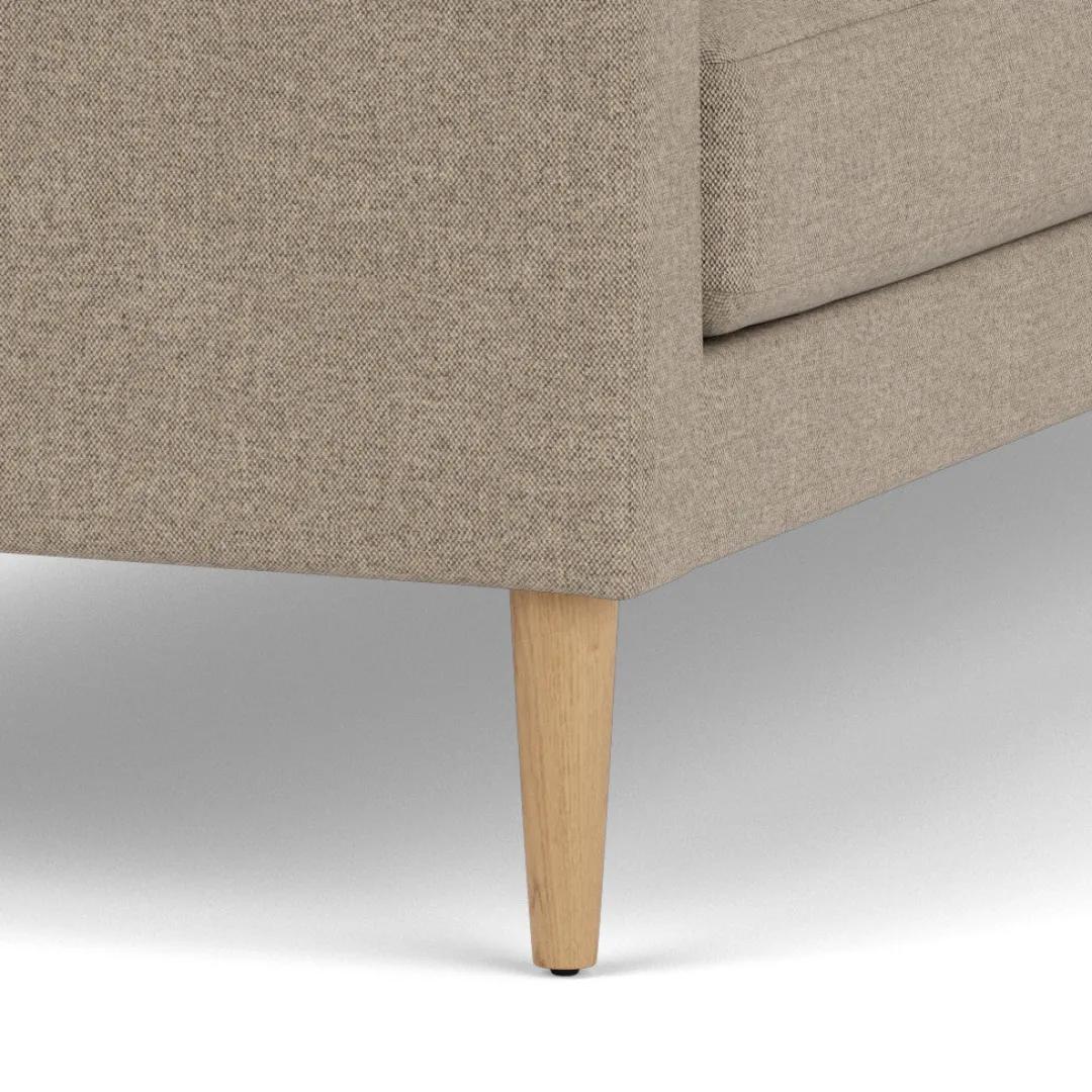 Unit10 L42 Firhøj - 2,5 pers. sofa - Eg - Light Grey (02)- 2,5 Personers Sofa