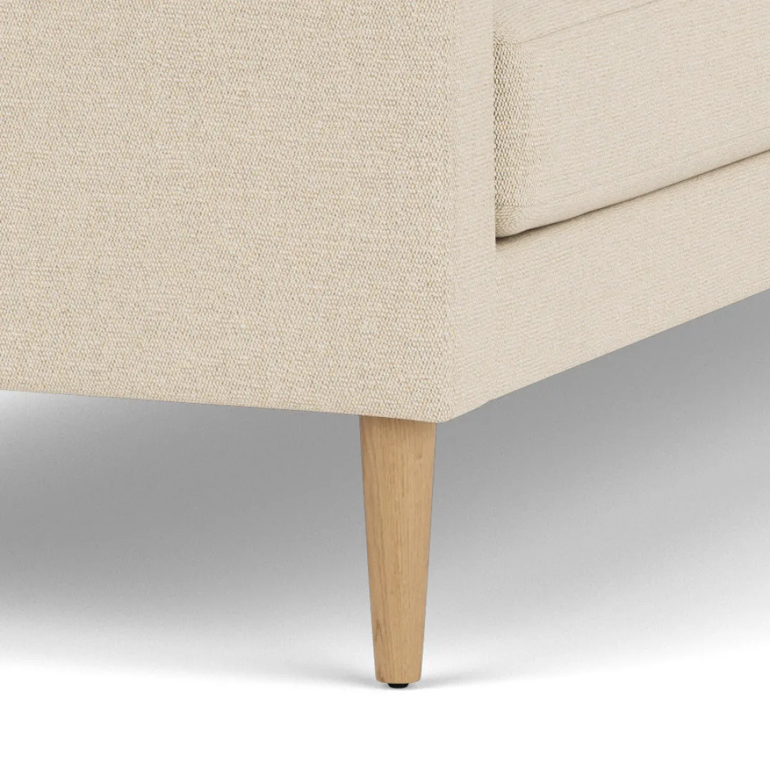 Unit10 L42 Firhøj - 2,5 pers. sofa - Eg - Beige (90)- 2,5 Personers Sofa