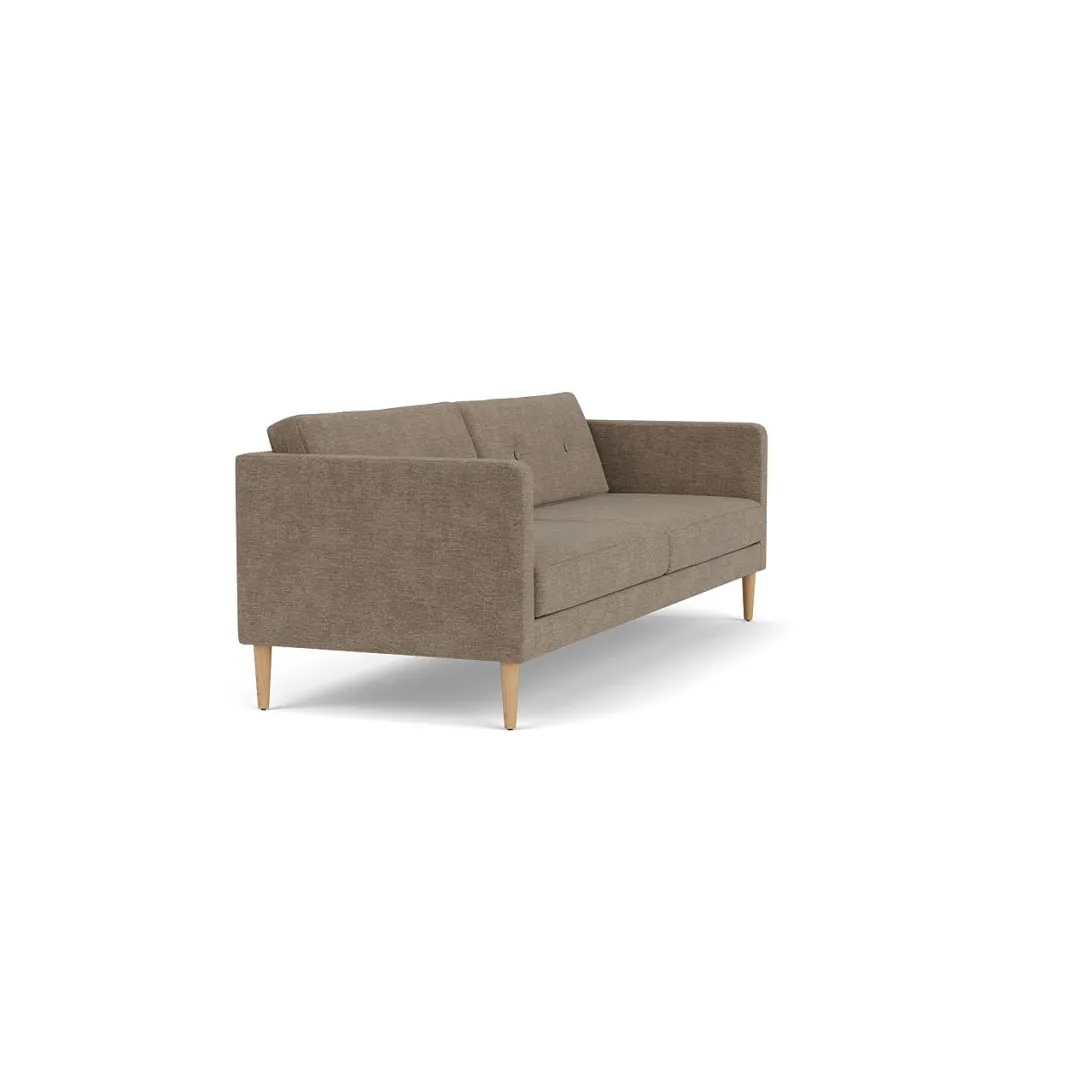 Unit10 L42 Firhøj - 3 pers. sofa - Eg - Taupe (233)- 3 Personers Sofa
