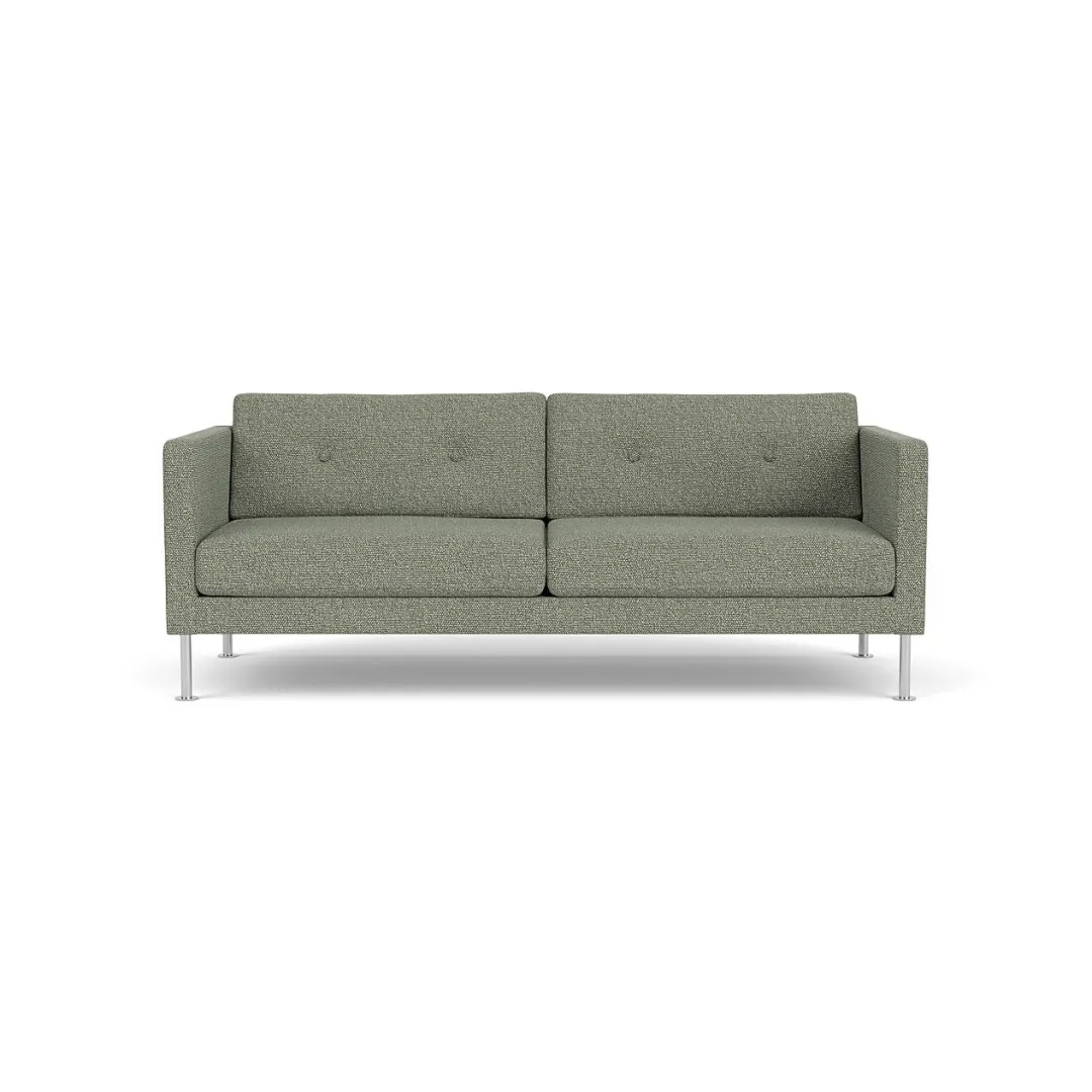 Unit10 L42 Firhøj - 2,5 pers. sofa - Stål - Green-Melange- 2,5 Personers Sofa