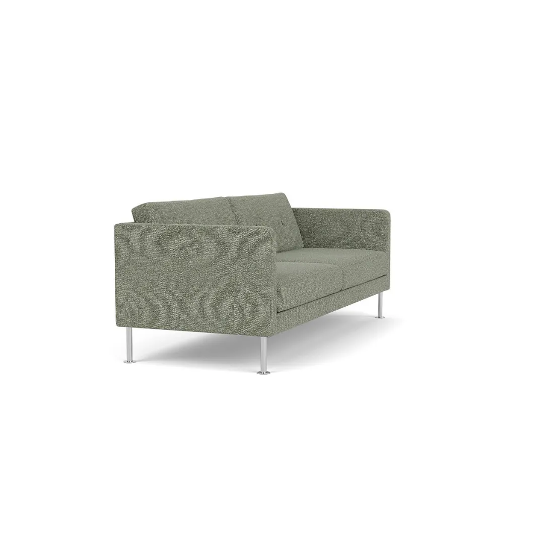 Unit10 L42 Firhøj - 2,5 pers. sofa - Stål - Green-Melange- 2,5 Personers Sofa