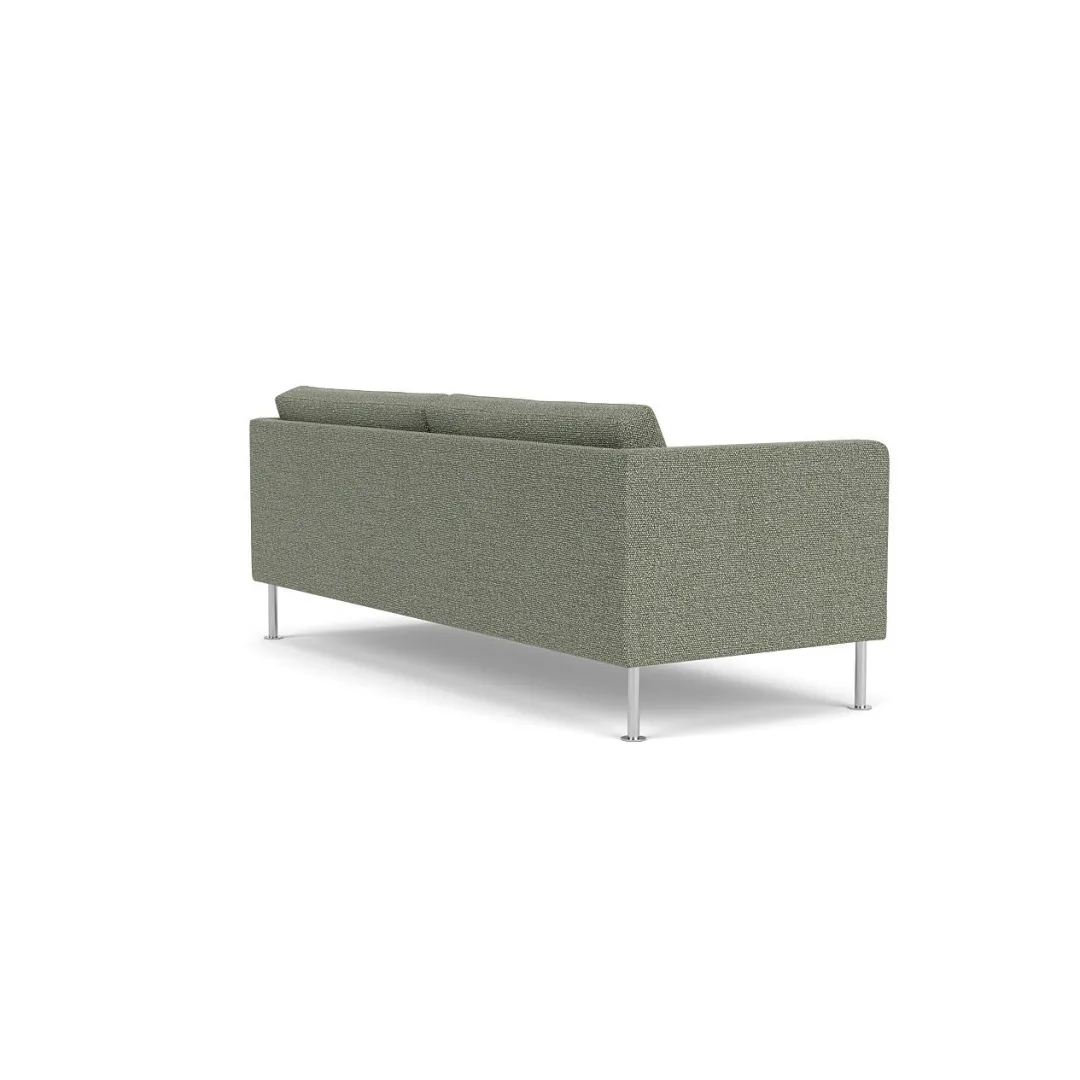 Unit10 L42 Firhøj - 2,5 pers. sofa - Stål - Green-Melange- 2,5 Personers Sofa