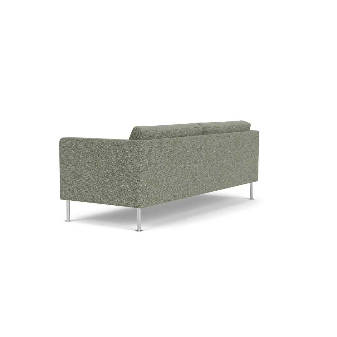 Unit10 L42 Firhøj - 2,5 pers. sofa - Stål - Green-Melange- 2,5 Personers Sofa