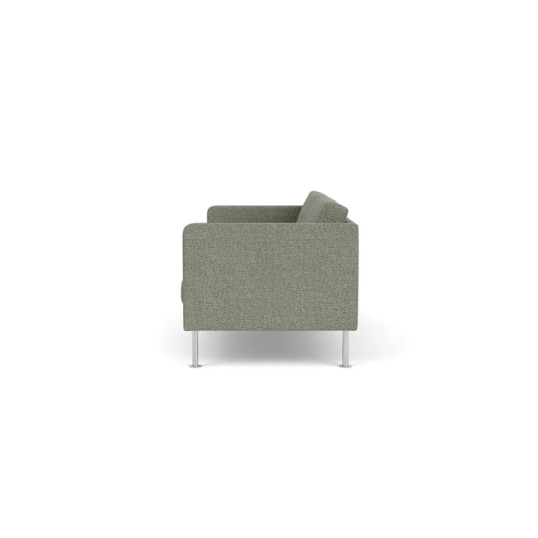 Unit10 L42 Firhøj - 2,5 pers. sofa - Stål - Green-Melange- 2,5 Personers Sofa