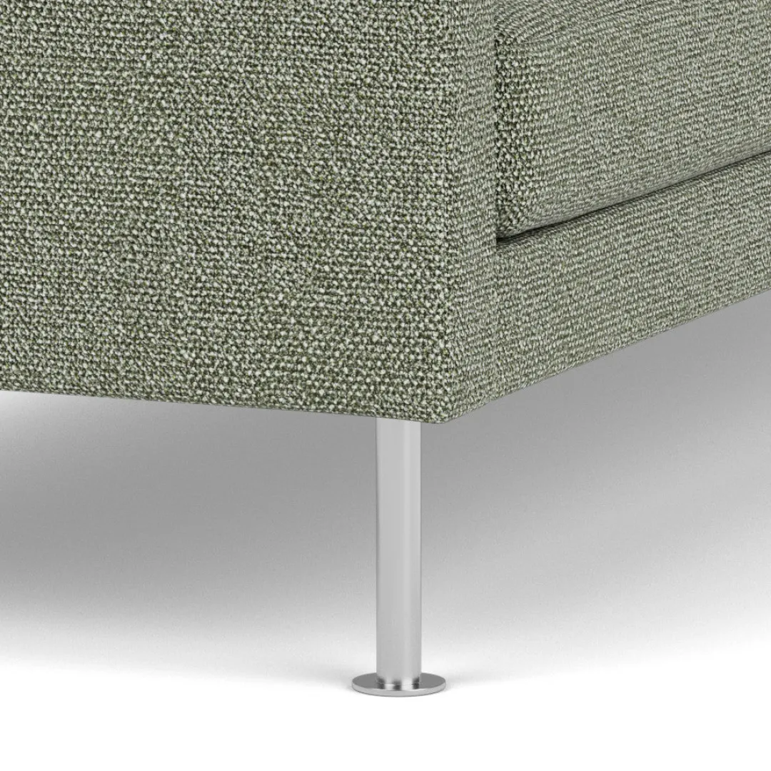 Unit10 L42 Firhøj - 2,5 pers. sofa - Stål - Green-Melange- 2,5 Personers Sofa