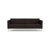 Unit10 L42 Firhøj - 3 pers. sofa - Stål - Black-Brown- 3 Personers Sofa