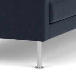 Unit10 L42 Firhøj - 2,5 pers. sofa - Stål - Dark Blue(36)- 2,5 Personers Sofa