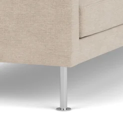 Unit10 L42 Firhøj - 2,5 pers. sofa - Stål - Beige (213)- 2,5 Personers Sofa