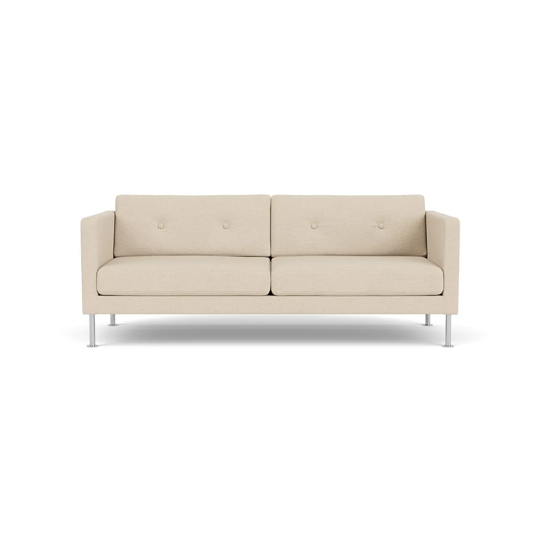 Unit10 L42 Firhøj - 2,5 pers. sofa - Stål - Beige (90)- 2,5 Personers Sofa