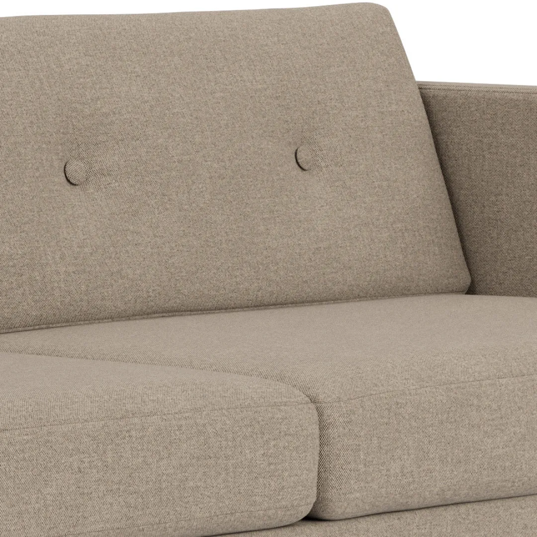 Unit10 L42 Firhøj - 2,5 pers. sofa - Stål - Light Grey- 2,5 Personers Sofa