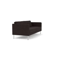 Unit10 L42 Firhøj - 2,5 pers. sofa - Stål - Black-Brown- 2,5 Personers Sofa