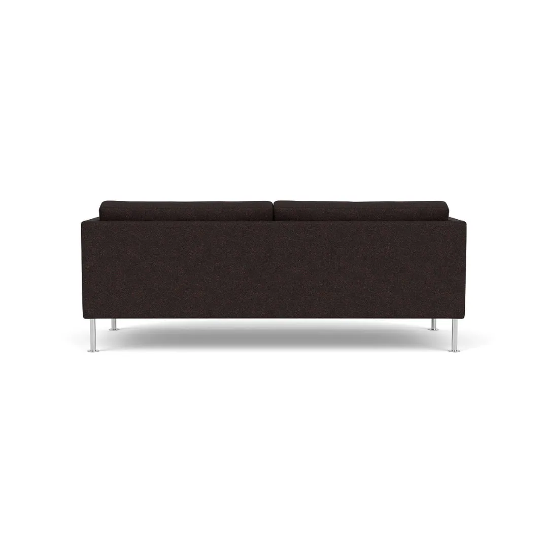 Unit10 L42 Firhøj - 2,5 pers. sofa - Stål - Black-Brown- 2,5 Personers Sofa
