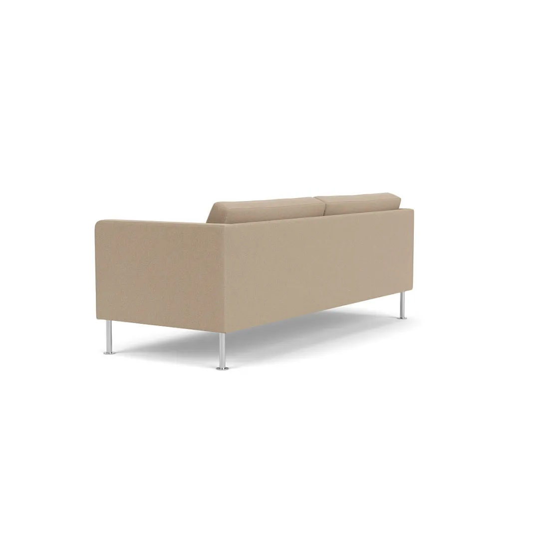 Unit10 L42 Firhøj - 2,5 pers. sofa - Stål - Beige (61252)- 2,5 Personers Sofa