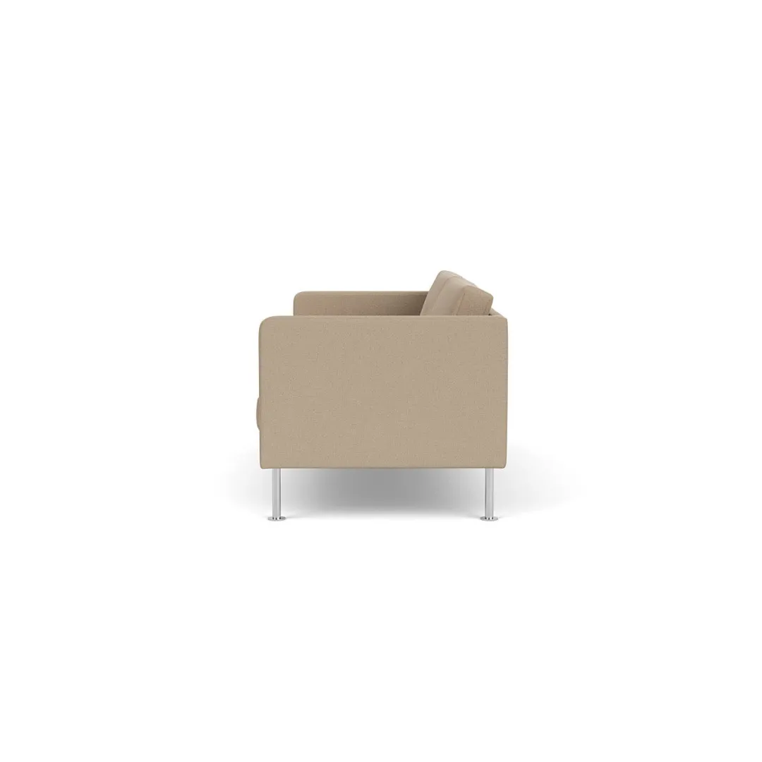 Unit10 L42 Firhøj - 2,5 pers. sofa - Stål - Beige (61252)- 2,5 Personers Sofa