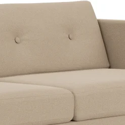 Unit10 L42 Firhøj - 2,5 pers. sofa - Stål - Beige (61252)- 2,5 Personers Sofa