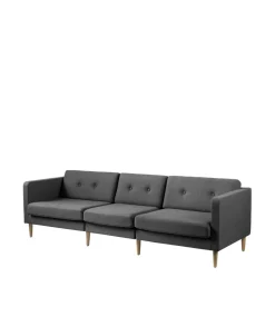 Unit10 L42 Firhøj - Højre modul 90 - Eg - Dark Grey- Modulsofaer