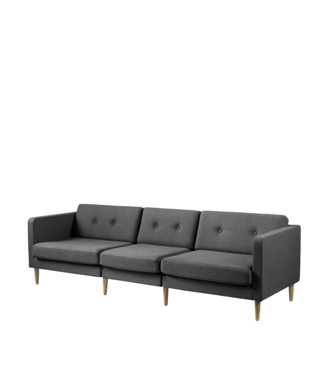 Unit10 L42 Firhøj - Højre modul 90 - Eg - Dark Grey- Modulsofaer