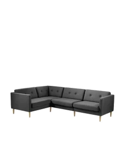 Unit10 L42 Firhøj - Højre modul 90 - Eg - Dark Grey- Modulsofaer