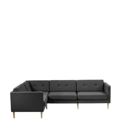 Unit10 L42 Firhøj - Højre modul 90 - Eg - Dark Grey- Modulsofaer