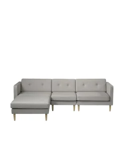 Unit10 L42 Firhøj - Midtermodul 70 - Eg - Grey Beige- Modulsofaer