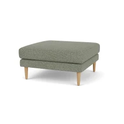 Unit10 L42 Firhøj - Puf - Eg - Green-Melange- 3 Personers Sofa|2,5 Personers Sofa