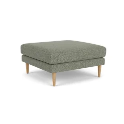 Unit10 L42 Firhøj - Puf - Eg - Green-Melange- 3 Personers Sofa|2,5 Personers Sofa