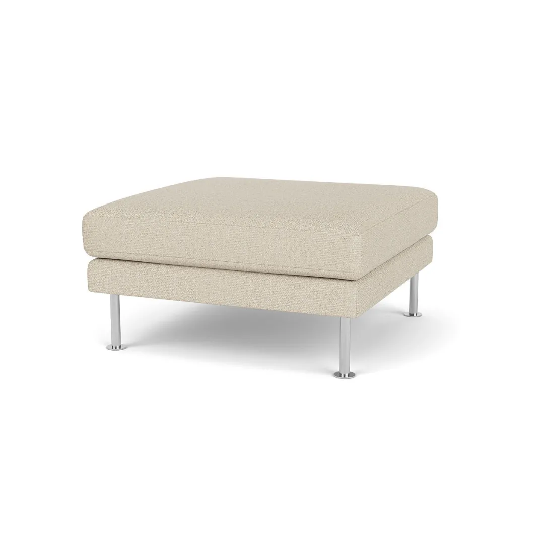Unit10 L42 Firhøj - Puf - Stål - Beige (00)- 3 Personers Sofa|2,5 Personers Sofa