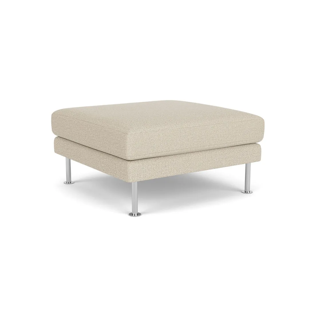 Unit10 L42 Firhøj - Puf - Stål - Beige (00)- 3 Personers Sofa|2,5 Personers Sofa