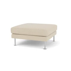 Unit10 L42 Firhøj - Puf - Stål - Beige (90)- 3 Personers Sofa|2,5 Personers Sofa