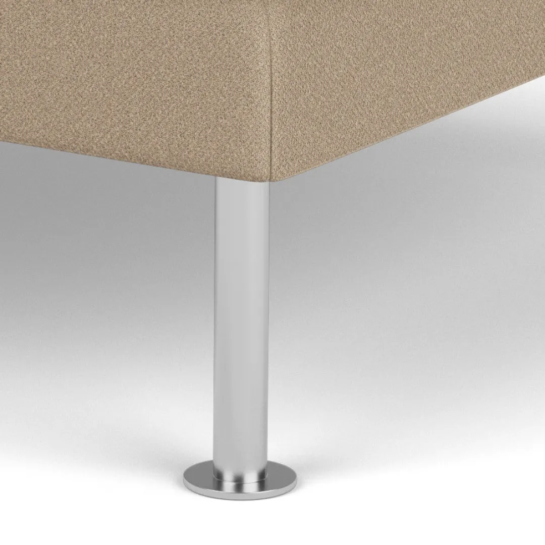 Unit10 L42 Firhøj - Puf - Stål - Beige (61252)- 3 Personers Sofa|2,5 Personers Sofa