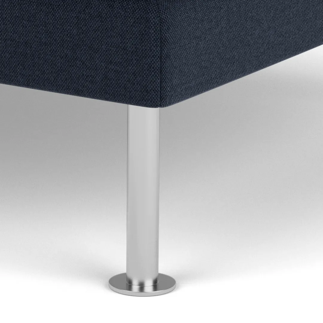 Unit10 L42 Firhøj - Puf - Stål - Dark Blue (36)- 3 Personers Sofa|2,5 Personers Sofa