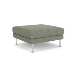 Unit10 L42 Firhøj - Puf - Stål - Green-Melange (56)- 3 Personers Sofa|2,5 Personers Sofa