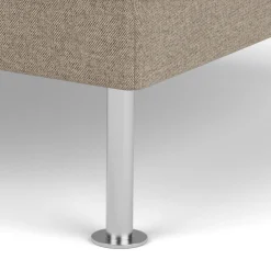 Unit10 L42 Firhøj - Puf - Stål - Light Grey (02)- 3 Personers Sofa|2,5 Personers Sofa