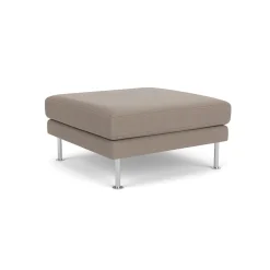 Unit10 L42 Firhøj - Puf - Stål - Stone (181)- 3 Personers Sofa|2,5 Personers Sofa
