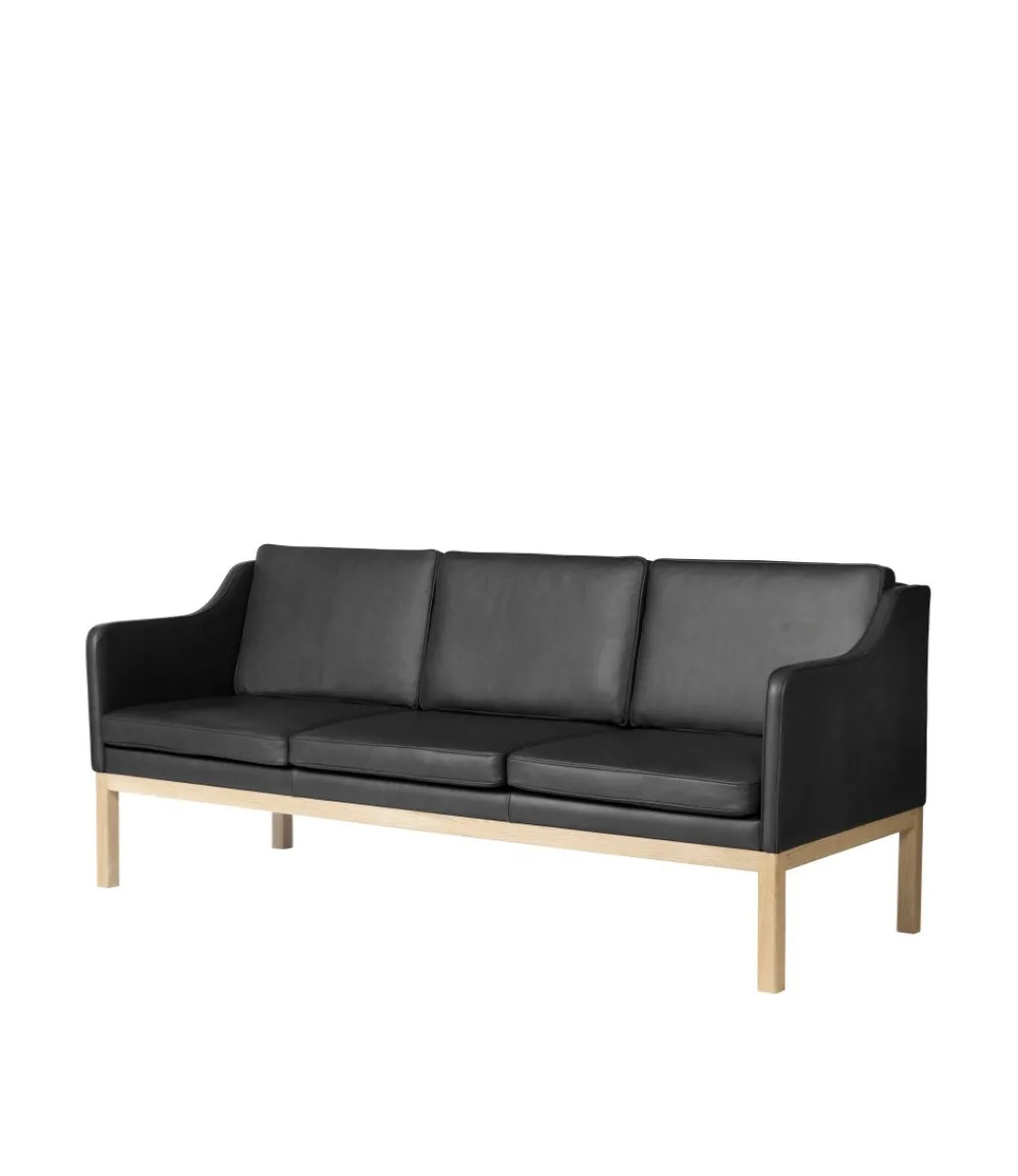 Mogens Koch L43 MK46 - 3 pers. sofa - Sort læder- 3 Personers Sofa