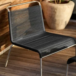 Salto & Sigsgaard M20L Teglgaard - Loungesnorestol - Sort- Lounge Møbler