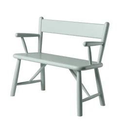 Børge Mogensen P11 - Børnebænk - Bøg - Blue Grey-Børn Børnemøbler