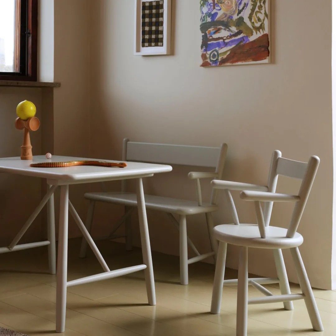 Børge Mogensen P10 - Børnebord - Bøg - Blue Grey-Børn Børnemøbler