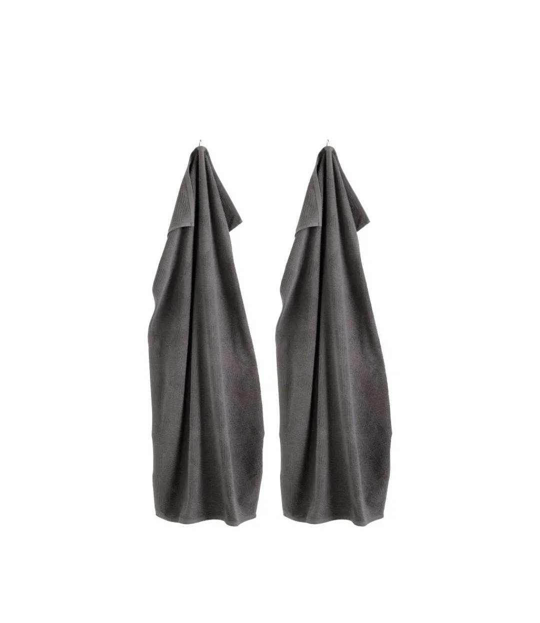 Gitte Lægård R33 Kirkeby - Badehåndklæde - Granite Gray - 2 stk- Håndklæder