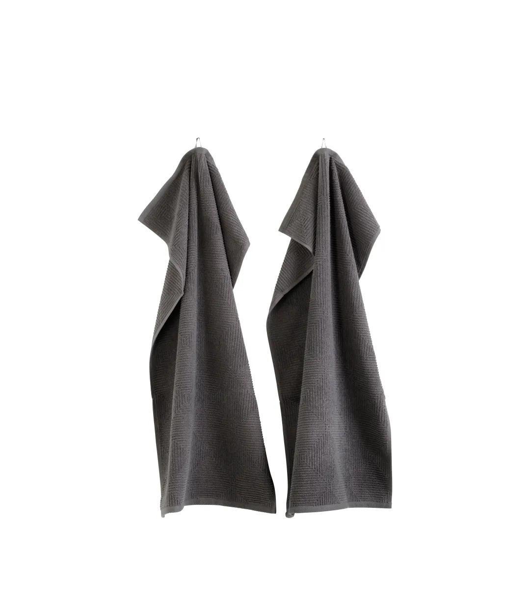 Gitte Lægård R33 Kirkeby - Håndklæde - Granite Gray - 2 stk- Håndklæder