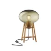 Philip Bro & Dögg Gudmundsdottir U4 Hiti - Bordlampe - Eg - Røgfarvet glas- Bordlamper