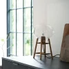 Philip Bro & Dögg Gudmundsdottir U4 Hiti - Bordlampe - Valnød - Klart glas- Bordlamper
